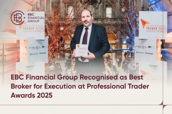The World's Best Broker: ​EBC Financial Group Recognised as Best Broker for Execution at Professional Trader Awards 2025